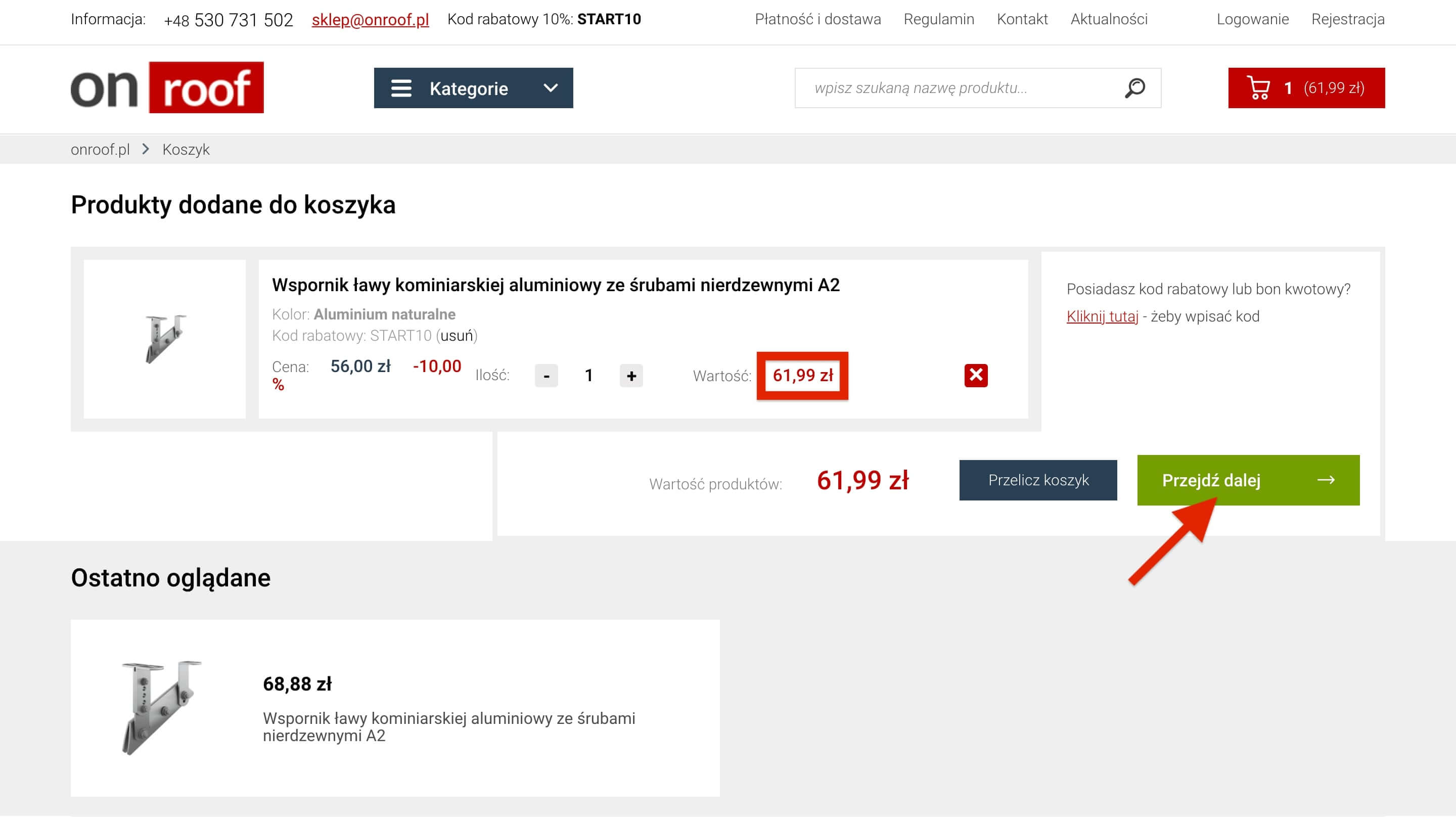 Jak kupować - instrukcja obsługi sklepu onroof.pl - screen 6