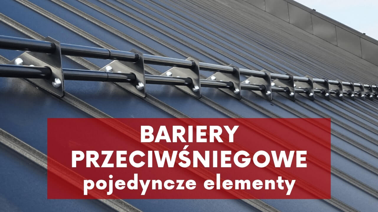 Bariery przeciwśniegowe - płotki przeciwśniegowe na rąbek z aluminium