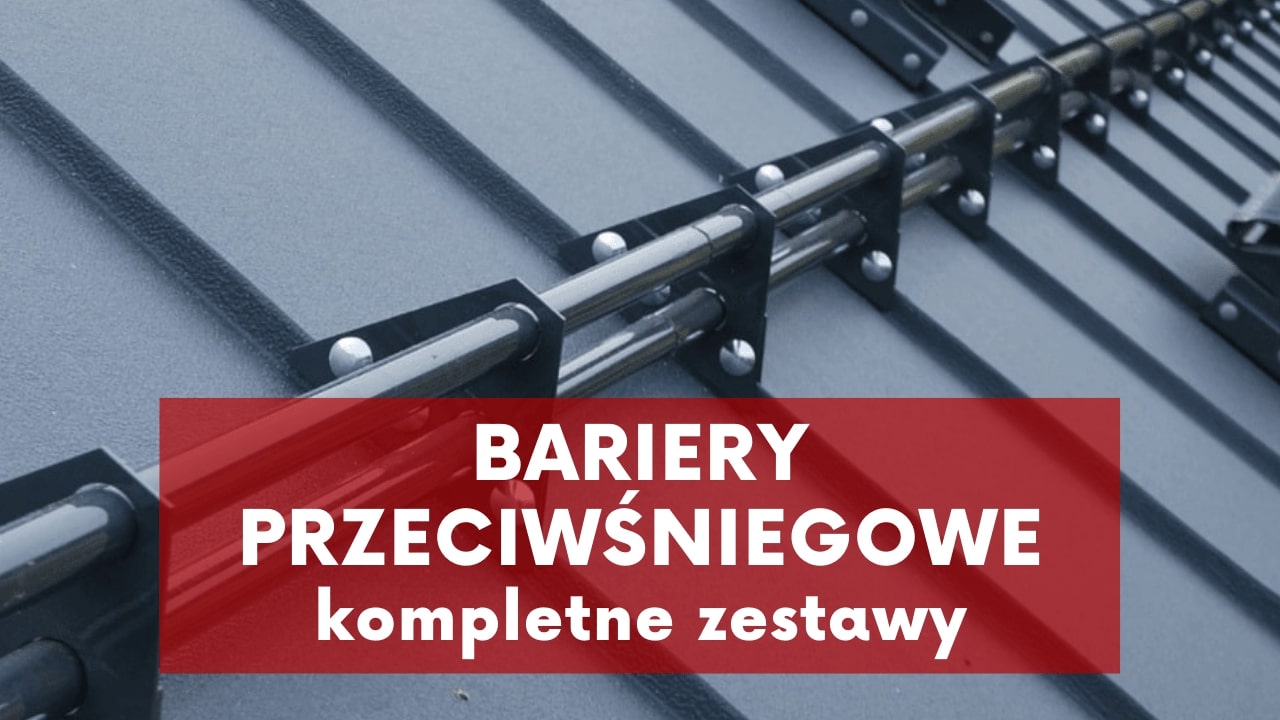 Bariery przeciwśniegowe - płotki przeciwśniegowe na rąbek z aluminium